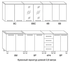 Oshxona shkafi diagrammasi fotosurati