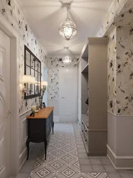 Interior wallpaper in the kitchen and hallway