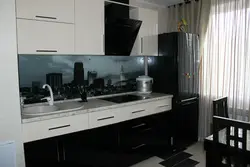 Варианты черно белой кухни фото