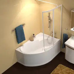 Photo of the bathtub where the faucets are on the bathtub