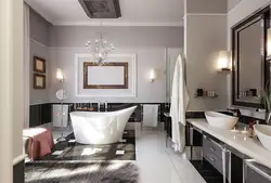 Living room bathroom design