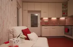 Kitchen design in a one-room room