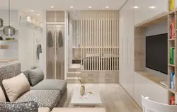 Bir otaqlı otaqda mətbəx dizaynı
