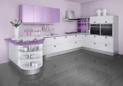 Kitchens of pale colors photo