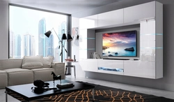 Glossy living rooms in a modern style photo