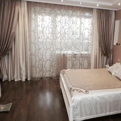 Tulle With Flowers In The Bedroom Interior