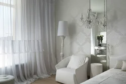 Tulle With Flowers In The Bedroom Interior