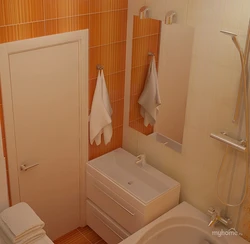 Ваннада орнатылған есіктердің фотосуреті