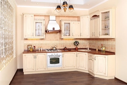 Corner kitchens ivory photo