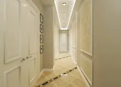 Натяжные потолки в длинном коридоре квартиры фото