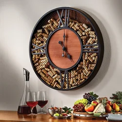 Clock on the wall for the kitchen photo in the interior