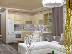 Corner of the kitchen and living room photo