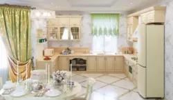 Refrigerators for the kitchen in Provence style photo