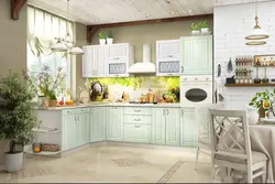 Яхдонҳо барои ошхона дар акс сабки Provence