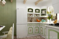 Яхдонҳо барои ошхона дар акс сабки Provence
