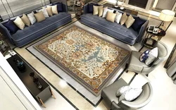 Carpets for the bedroom in a modern style photo