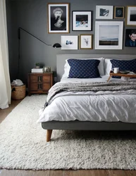 Carpets for the bedroom in a modern style photo