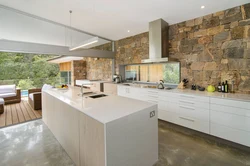 Kitchen stone photo white