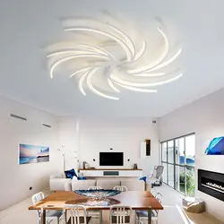 LED ceiling chandeliers for the kitchen photo