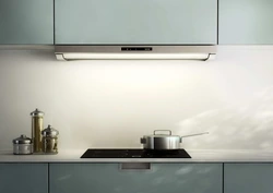 Telescopic hood in the kitchen interior