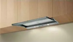 Telescopic hood in the kitchen interior