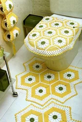 Crochet bath mat photo