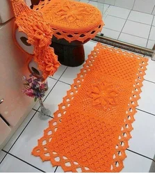 Crochet bath mat photo