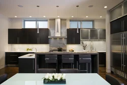 Kitchen design with open hood