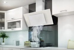 Kitchen design with open hood