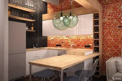 Small corner kitchens in loft style photo