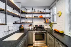 Small corner kitchens in loft style photo