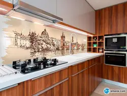 Photo instead of a panel for the kitchen