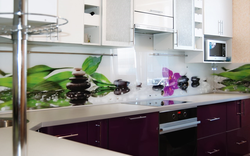 Photo instead of a panel for the kitchen