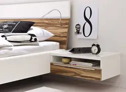 Hanging bedside tables for bedroom photo