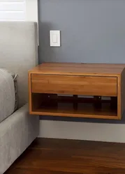 Hanging bedside tables for bedroom photo