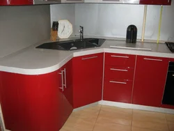 Sink in the corner of the kitchen dimensions photo