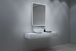 Bathroom mirrors with lighting photo