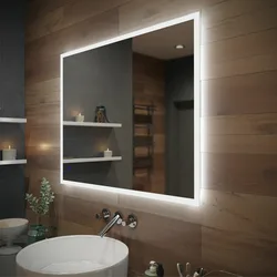 Bathroom mirrors with lighting photo