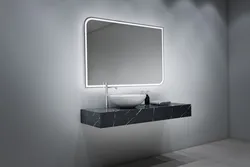 Bathroom mirrors with lighting photo