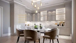 Modern classic kitchen design white