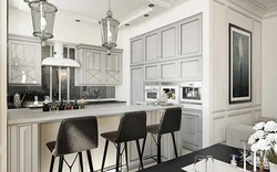 Modern classic kitchen design white