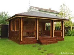 Summer Kitchen Made Of Wood Projects Photos