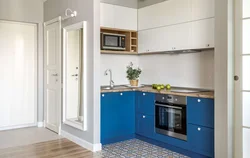 Small walk-through kitchen design