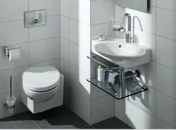 Wall-hung toilet in the bathroom interior