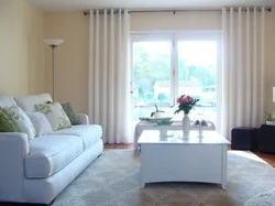 Curtains For A White Living Room Photo