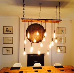 DIY kitchen lamp photo