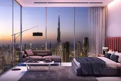 Yataq Otağının Interyerində Dubay Divar Kağızı