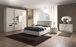 Bedroom set in the bedroom interior photo