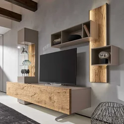 Curtain wall in the living room modern style photo
