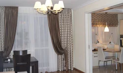 Curtain design for combined living room